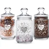 Bonbonglas mit Gravur - Blumenherz Mama