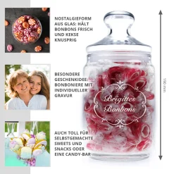 Bonbonglas mit Gravur - Frauen