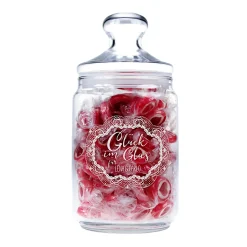 Bonbonglas mit Gravur - Glück im Glas