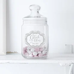 Bonbonglas mit Gravur - Glück im Glas