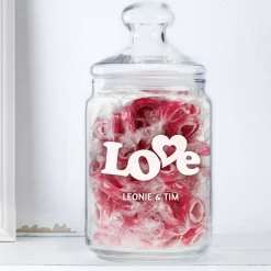 Bonbonglas mit Gravur - Love