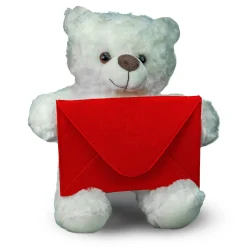 Botschaftsbär - roter Umschlag