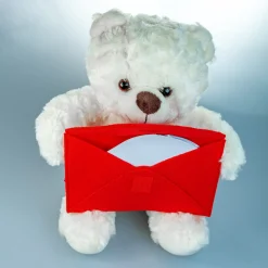 Botschaftsbär - roter Umschlag