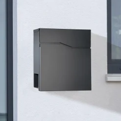 Briefkasten mit Zeitungsfach Anthrazit