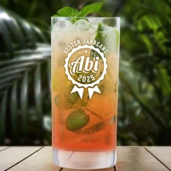 Cocktailglas mit Gravur - Abitur