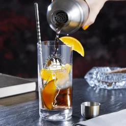 Cocktailglas mit Gravur für Opa - Segelschiff
