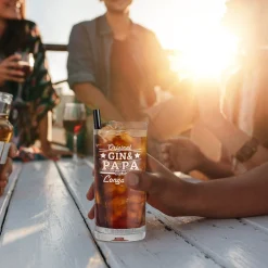 Cocktailglas mit Gravur für Papa - Gin