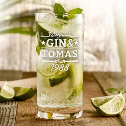 Cocktailglas mit Gravur - Gin