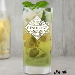 Cocktailglas mit Gravur - Ginologe
