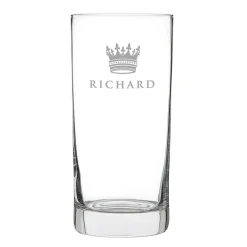 Cocktailglas mit Gravur - König Krone