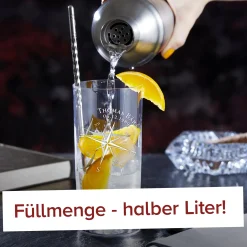 Cocktailglas mit Gravur - Kompass