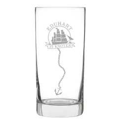 Cocktailglas zum Geburtstag - Segelschiff