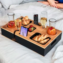 Couch Tablett mit Snackbar und Getränkehaltern