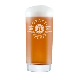 Craft Beer Glas mit Initialen Gravur - Ähren