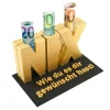 Das Nix Geschenk Gold - Geschenkverpackung für Geld & Gutscheine