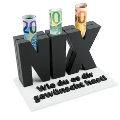 Das Nix Geschenk Schwarz - Geschenkverpackung für Geld & Gutscheine