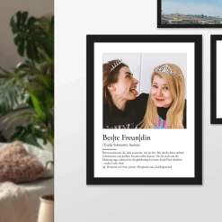 Definition Beste Freundin - personalisiertes Bild mit Foto