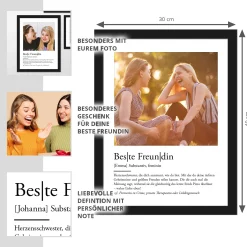 Definition Beste Freundin - personalisiertes Bild mit Foto