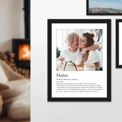 Definition Mama - personalisiertes Bild mit Foto