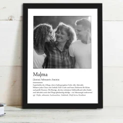 Definition Mama - personalisiertes Bild mit Foto
