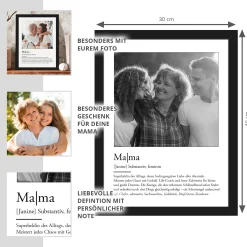 Definition Mama - personalisiertes Bild mit Foto