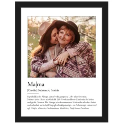Definition Mama - personalisiertes Bild mit Foto