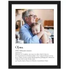 Definition Oma - personalisiertes Bild mit Foto