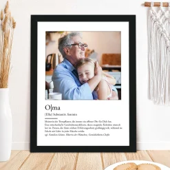 Definition Oma - personalisiertes Bild mit Foto