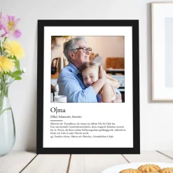 Definition Oma - personalisiertes Bild mit Foto