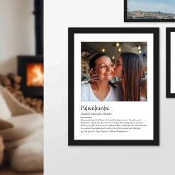 Definition Patentante - personalisiertes Bild mit Foto
