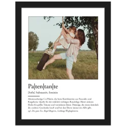 Definition Patentante - personalisiertes Bild mit Foto