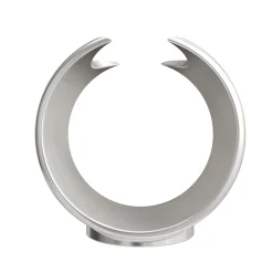 Diamant Kristall mit Gravur zur Silberhochzeit und Ring Displayständer Silber