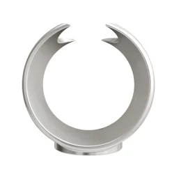 Diamant Kristall Rot mit Gravur zur Rubinhochzeit und Ring Displayständer Silber