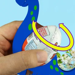 Dinosaurier Ü-Ei Halter Bunt - 3er Set