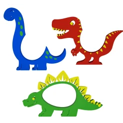 Dinosaurier Ü-Ei Halter Bunt - 3er Set