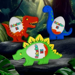 Dinosaurier Ü-Ei Halter Bunt - 3er Set