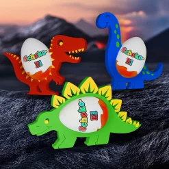 Dinosaurier Ü-Ei Halter Bunt - 3er Set