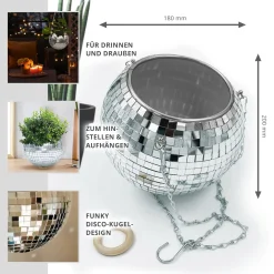 Discokugel Blumentopf
