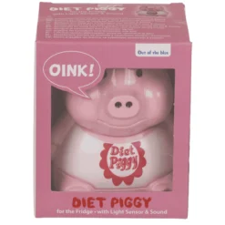 Diät Schweinchen für Kühlschrank - grunzender Scherzartikel