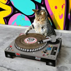 DIY Katzen Kratzbaum - DJ Pult 