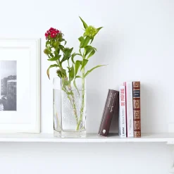Eckige Vase - Blumenherz für Oma