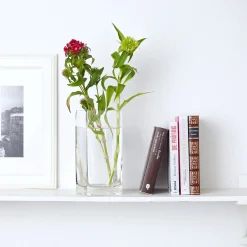 Eckige Vase - Glas Blumenvase