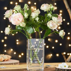 Eckige Vase - Goldene Hochzeit