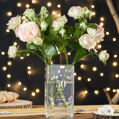 Eckige Vase - Goldene Hochzeit