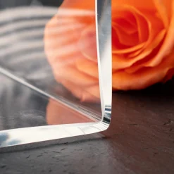 Eckige Vase mit Gravur - 40. Geburtstag