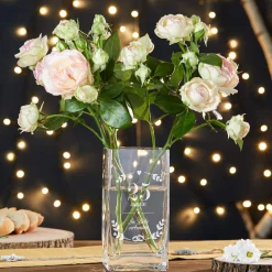 Eckige Vase - Silberhochzeit