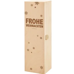 Edle Weinkiste - mit Weihnachtsgravur