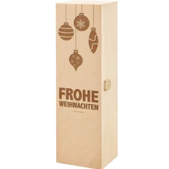 Edle Weinkiste - mit Weihnachtsgravur