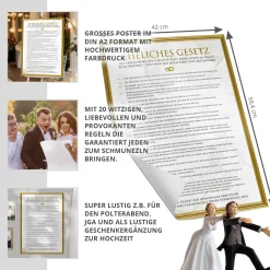 Ehegesetz Poster XXL - Antik