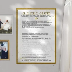 Ehegesetz Poster XXL - Antik